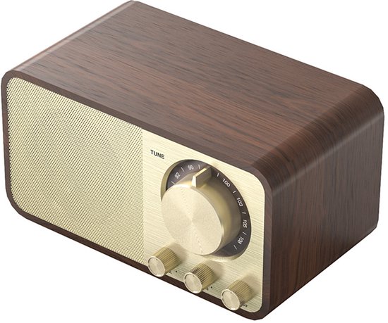 Smalody Draadloze Bluetooth V50 Tws Houten Luidspreker Stereo Draagbare Buiten Klankkast Subwoofer Computer Pc Soundbar Tf Fm Radio