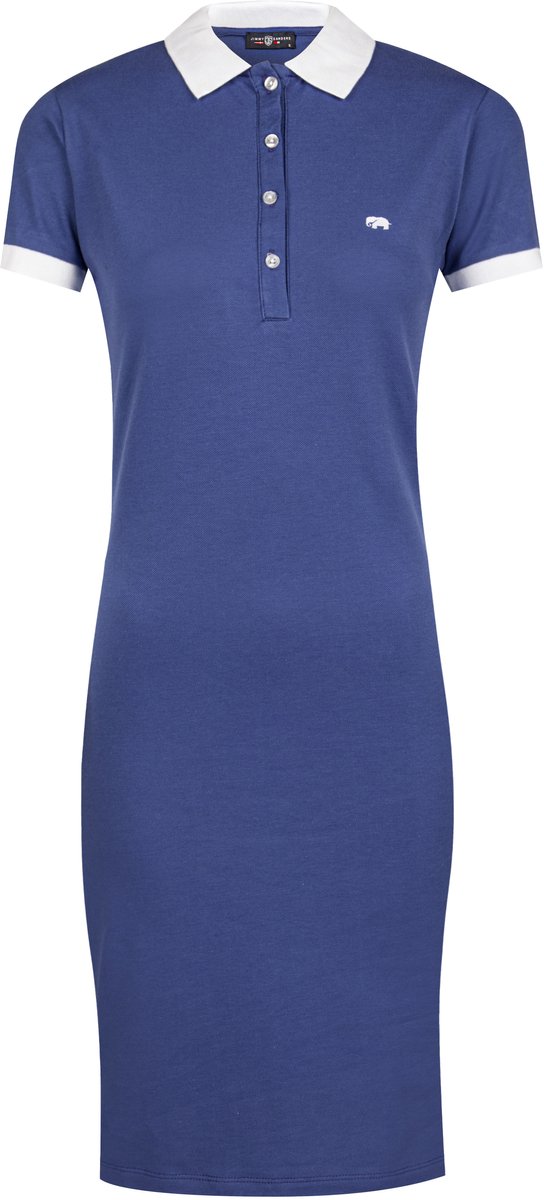 Jimmy Sanders Jurk - Knielengte - Katoenen - Korte Mouw Dames Sax - S