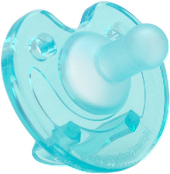 MijnNami STELLA Soother Speen - 2 stuks - Solid Mint - 100% Voedselgraad Siliconen - Newborn fopseen - 0-9 maanden