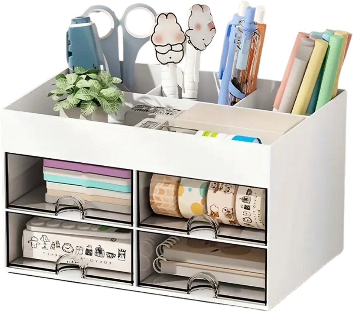 Bovista make Up Organizer - Koffer - Tas - Makeup - Lades - Skincare - Cosmetica - Wit