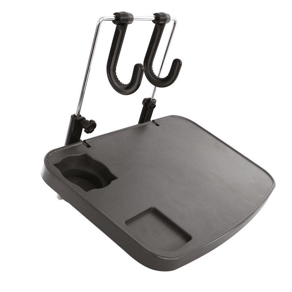 Tablette De Voiture Universelle Réglable 360° - Plateau Pour Porte-gobelet Avec Support Téléphone Et Rangements - Organisateur Auto Pratique