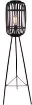 Various Woven Vloerlamp - 1-lichts - Zwart - Bamboe