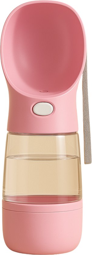 Drinkfles Hond – 2- in -1 waterfles en voerbak – 600 ML – Waterfles Hond – Lekvrij – Voerbak hond – voerbak kat – Honden drinkfles – Honden Waterfles – Waterfles Hond Onderweg