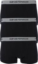 Emporio Armani - Heren - Basis 3-pack Trunk Boxershorts - Zwart - XXL