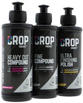 CROP Polijstmiddel Set - 3 x 250ml per compound - Polijstpasta - Polijstmiddel auto - Polijstset