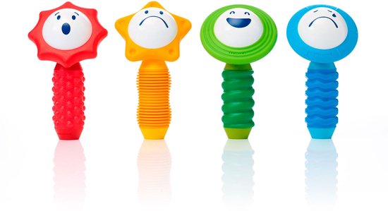 SmartMax My First Sounds & Senses - Magnetisch Sensorisch Speelgoed - 8-Delige Bouwset met Geluid en Structuur - Educatief Speelgoed voor Peuters - Vanaf 1 Jaar