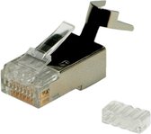 Roline RJ45 krimp connectoren voor F/UTP CAT6 netwerkkabel - 10 stuks