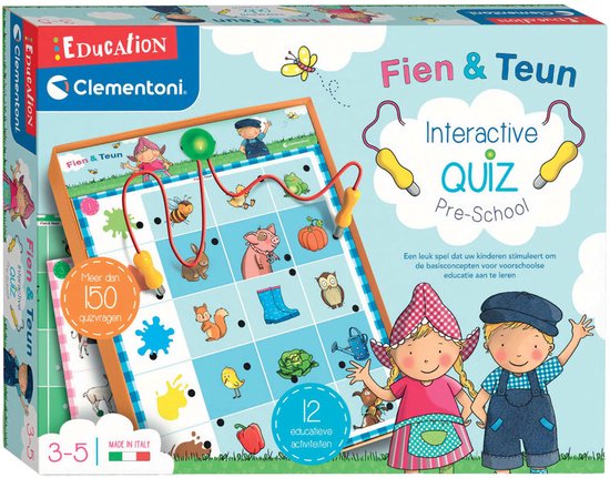 Clementoni Education - Fien en Teun Interactieve Quiz - Educatief en Interactief Speelgoed - Het Leerzame Cadeautje - 3-5 jaar van Clementoni — afbeelding 5