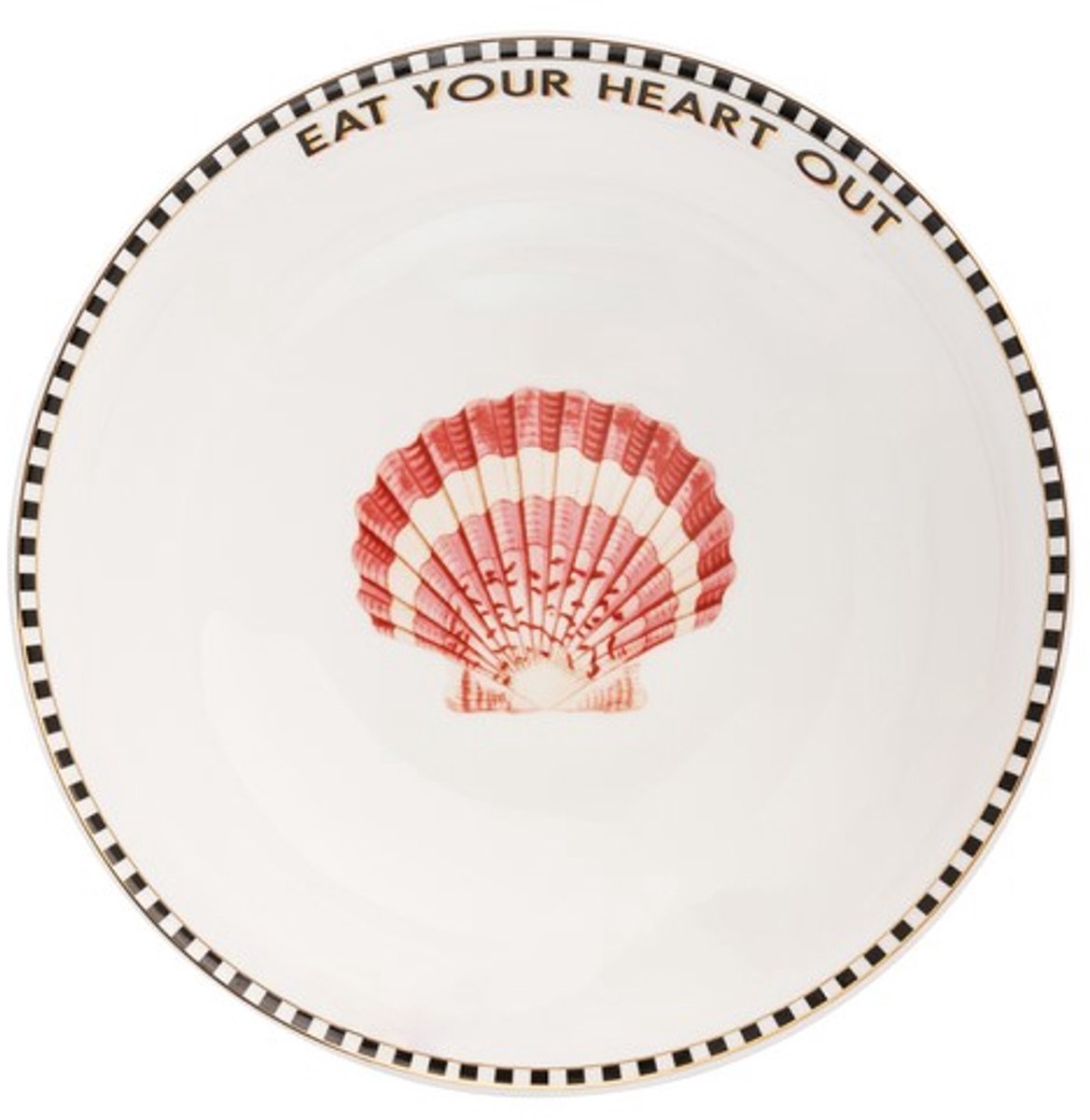 Yvonne Ellen London Kom met Schelp - Porselein - Diameter 19.5cm