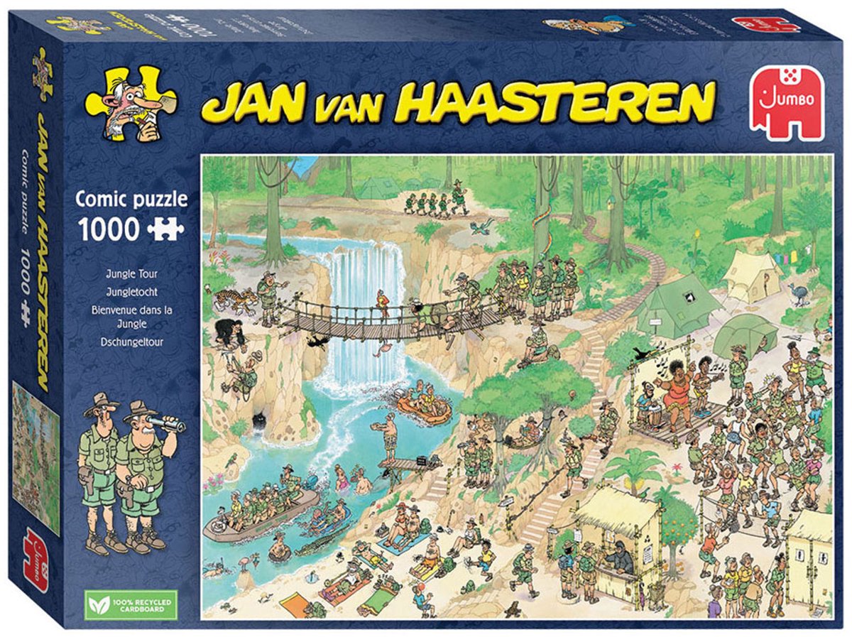 Jan van Haasteren - Jungletocht - Nederlands Kampioenschap Puzzelen 2024 - 1000 stukjes — afbeelding 9