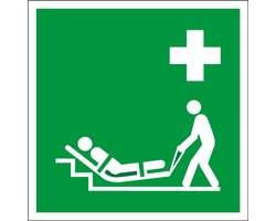 Evacuatiematras bord, kunststof, E067 200 x 200 mm
