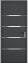 Bol.com Vente-unique Voordeur van aluminium H218 x L96 cm antraciet - Links openslaand - ISALINA aanbieding