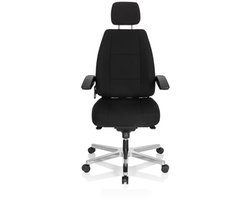 Bureaustoel / Directiestoel 24 HOURS I stof zwart hjh OFFICE