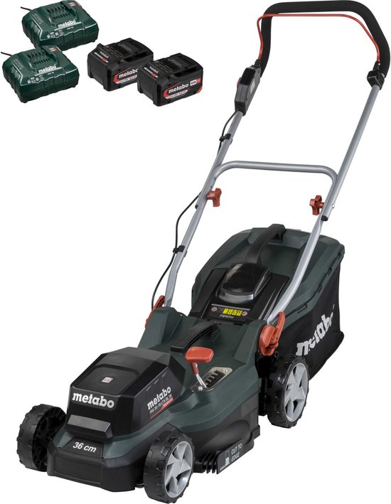 Metabo RM 36-18 LTX BL 36 Grasmaaier Accu Incl. 2 accus, Incl. oplader 18 V Snijbreedte max. 36 cm van Metabo — afbeelding 4