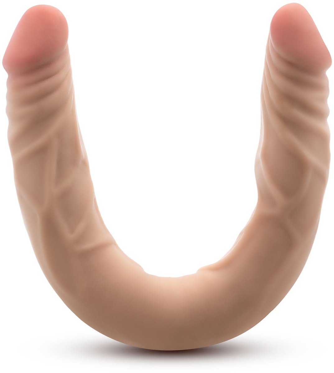 Dr. Skin – Plus 35,5 cm Buigzame Dubbele Dildo – Beige