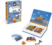 Janod Magnetibook - Racers - Magneetboek Speelset Inclusief 50 Magneten En 18 Voorbeeldkaarten - Geschikt vanaf 3 Jaar