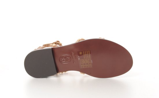 Ash Italia dames sandaal Polinesia naturel leder met gouden studs