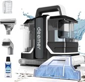 Deemer Tapijtreiniger Vlekkenreiniger Zetelreiniger Machine - Bank & Meubel Reiniger Stofzuiger - Tapijt Apparaat Meubelreiniger - Haarverwijderaar Stofzuiger Voor Dierenharen Reinigen - 750W Krachtige Zuigkracht - Inclusief Reinigingsmiddel