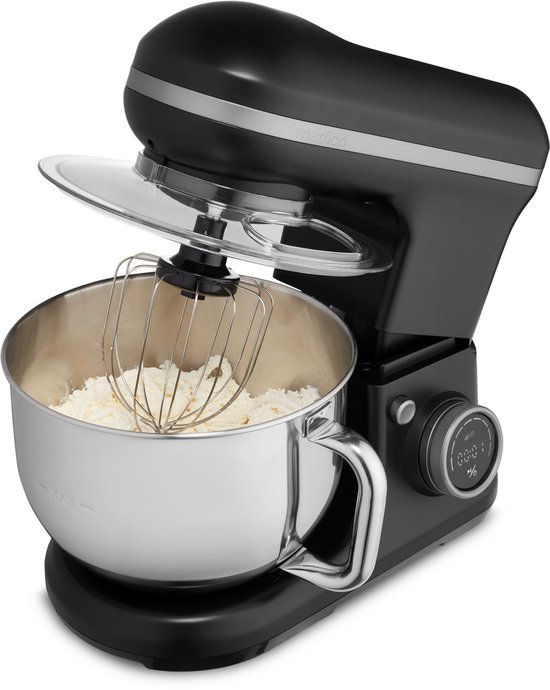MD18420 Accessoires Inclus Robot De Cuisine MEDION MD18420 – 1200W, 8 Vitesses, Bol Inox 5L, Avec Bol à Glace, écran Digital Robot Cuisine 1200W MEDION