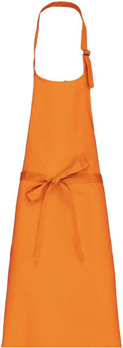 Schort/Tuniek/Werkblouse Unisex One Size Kariban Orange 100% Katoen