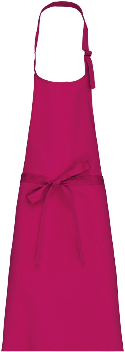 Schort/Tuniek/Werkblouse Unisex One Size Kariban Fuchsia 100% Katoen