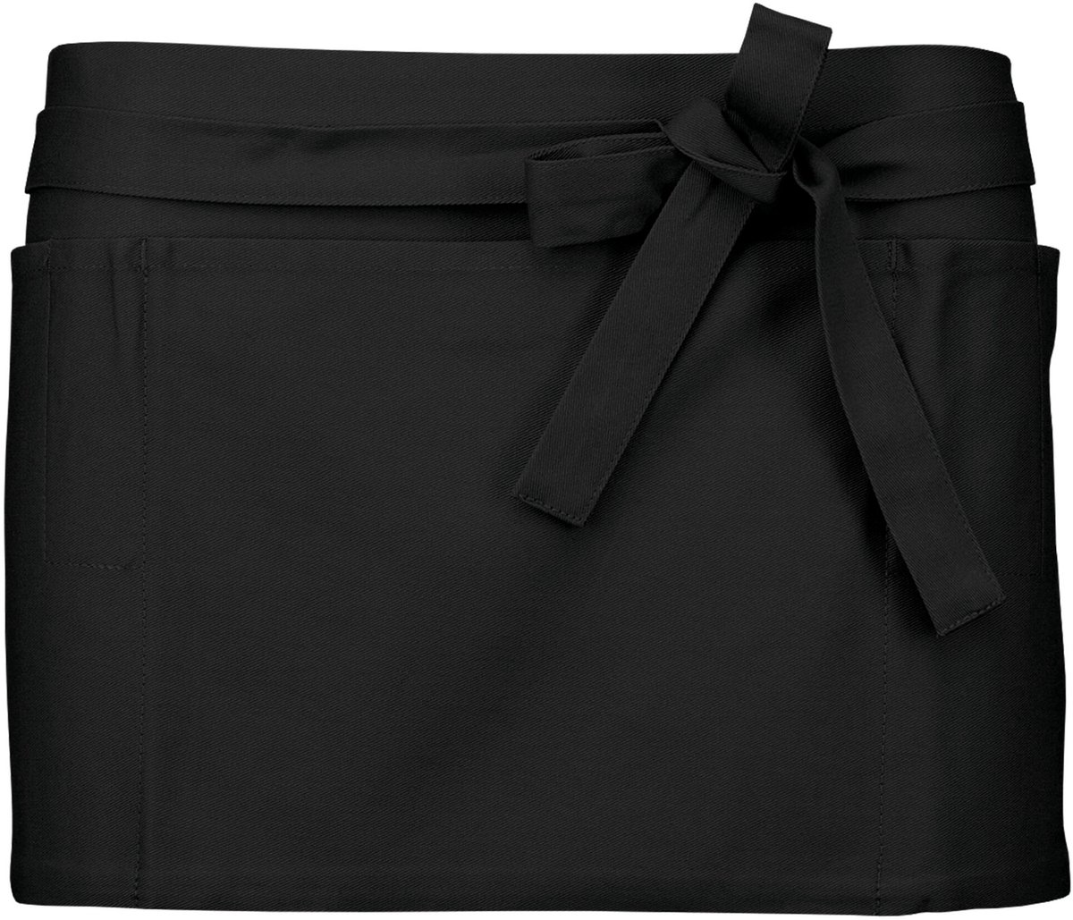 Schort/Tuniek/Werkblouse Unisex One Size Kariban Black 100% Katoen