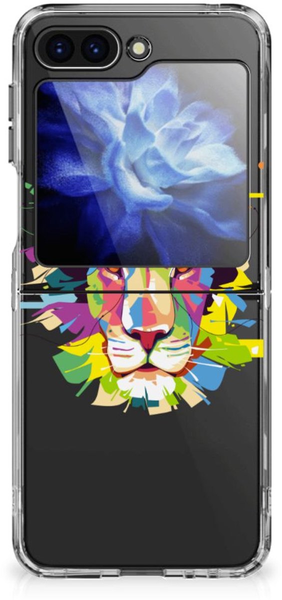 Samsung Galaxy Z Flip 6 Telefoonhoesje met Naam Lion Color