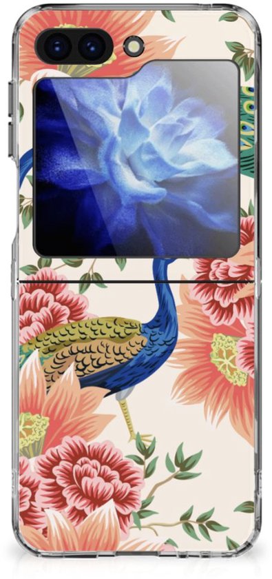 TPU Hoesje voor Samsung Galaxy Z Flip 6 Pink Peacock
