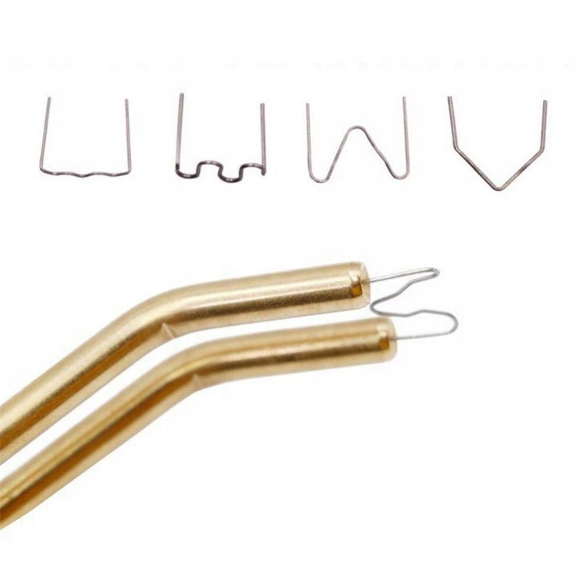 Rosfix Kunststof nietjes, kleine golf, 0,8 mm, 100 st.