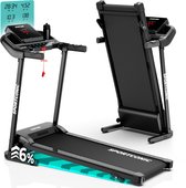 Sportconic Loopband 1-12 km/u – Loopband Inklapbaar – Professionele Loopband voor Thuis – 12 Programma's – Met Hellingfunctie – Incl. LED-display en Hartslagmeter