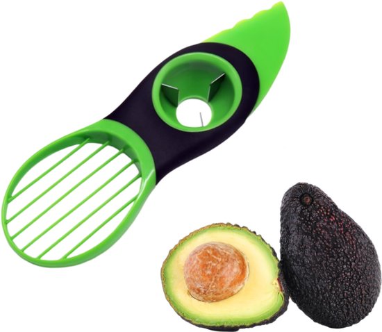 Avocado snijder - Dunschiller - Avocado - 3 in 1 avocadosnijder - Mes - Keukengadget - Avocadosnijder - Avocado ontpitter -