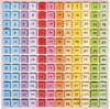 Afbeelding van het spelletje Tafels Leren Rekenspel - BIGJIGS - Houten Frame met Blokjes - 1 t/m 12