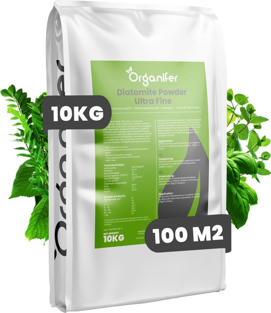 Diatomeeënaarde – 100% Zuiver – Ultra fijn Poeder (25 liter zak – 10 kg)