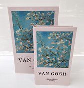 Coffre de rangement Van Gogh Almond Blossom lot de 2 BK137M2500 boîte à livres - boîte de rangement - décoration - vintage - déco - livres décoratifs - boîte livre - livre de caisse - boîtes - coffres livre - coffre - décoratif