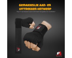 Inner Gloves / Binnenhandschoenen | Katoenen handschoen en halfverband | Meerdere kleuren | Vuist- en duimbeschermer voor boksen Sparring Muay Thai Kickboxing MMA Martial Arts en Fight Training - Maat : Small
