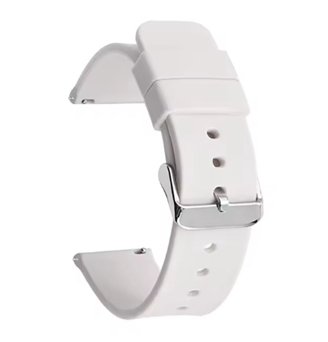 Actie4you® - Siliconen Horlogeband - Horlogebandje - Universeel - 22MM - Wit