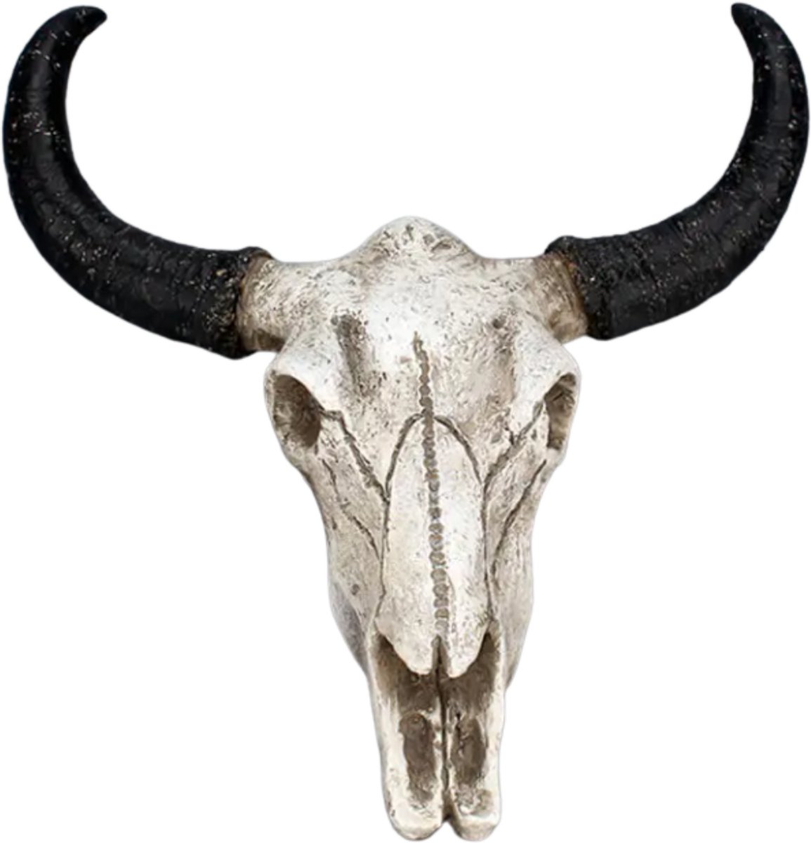 GreatGift - Wanddecoratie - Stoere Eyecatcher & Uniek Cadeau voor Elk Interieur - Stieren Schedel - Skull - 23cm - Gemaakt van Polyresin