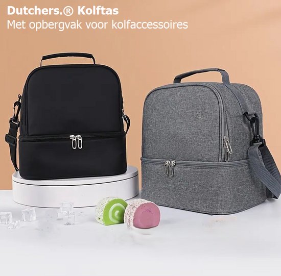 Dutchers.® Kolftas - Dubbel Geïsoleerd - Met Opbergvak voor Kolfspullen - Koeltas Borstvoeding - Kolftas Moedermelk - Koeltas Baby - Koeltas Kolf - Kolftas - Thermisch Geïsoleerd - Stijlvol & Praktisch - Gemakkelijk mee te nemen en op te bergen! van Dutchers — afbeelding 3