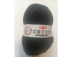Wol - 100 gr - Bol Garen - Zwart