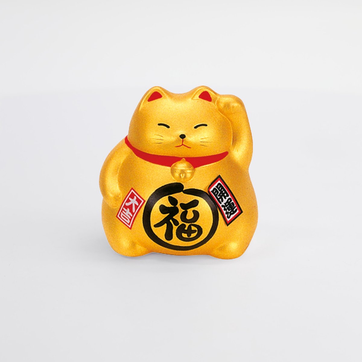 Tokyo Design Studio - Lucky Cat - Goud - Maneki Neko - 9cm