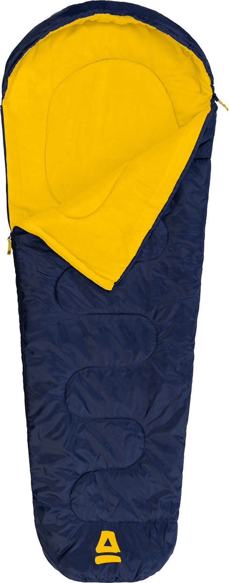 Abbey Camp Kinderslaapzak - Mummiemodel - Blauw - 160 x 65/45 cm - Tochtrand