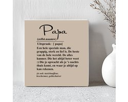 Tegel: Vaderdag papa- Vaderdag cadeau- Vader- pap- papa cadeau- verjaardag Papa- verjaardag Vader