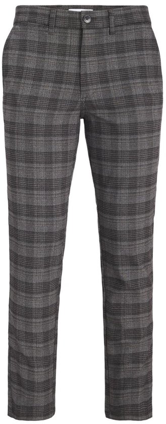 JACK & JONES Ollie Louis Winter Chino coupe classique - chino homme - à carreaux rouge bordeaux - Taille : 29/32