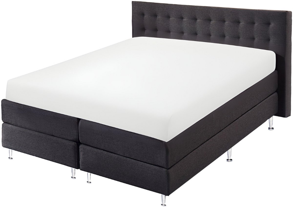 SweetSleeping Jersey Stretch Hoeslaken - 180 x 200cm + 30cm - Wit - Strijkvrij - 100% katoen - Ultra soft - Met elastiek