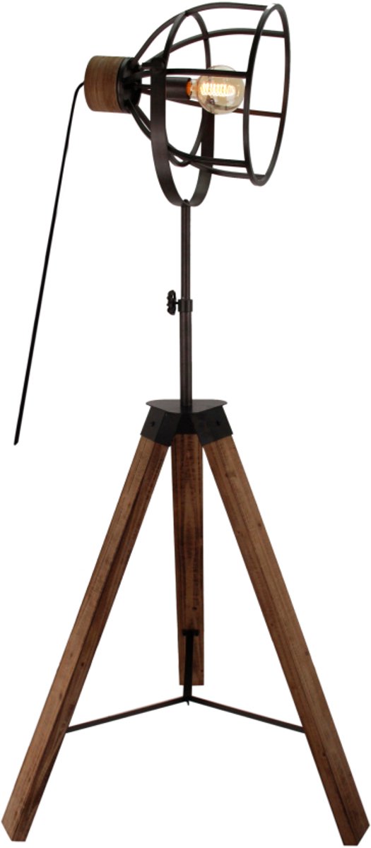 Chericoni Aperto Vloerlamp - 1 lichts - Hoogte 165 cm - Metalen kap