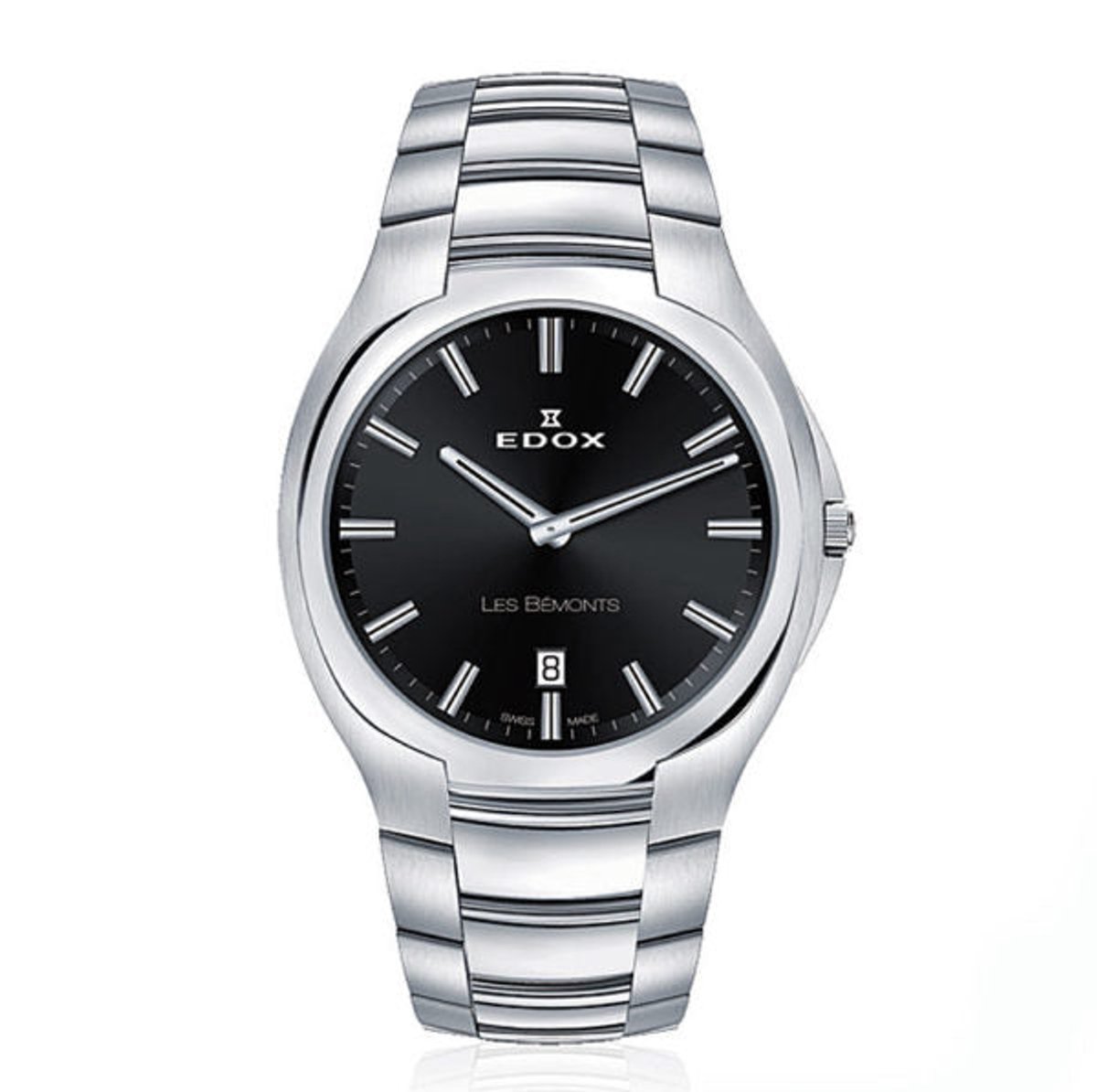 EDOX LES BÉMONTS 56003 3 NIN Swiss Made Herenhorloge 40mm