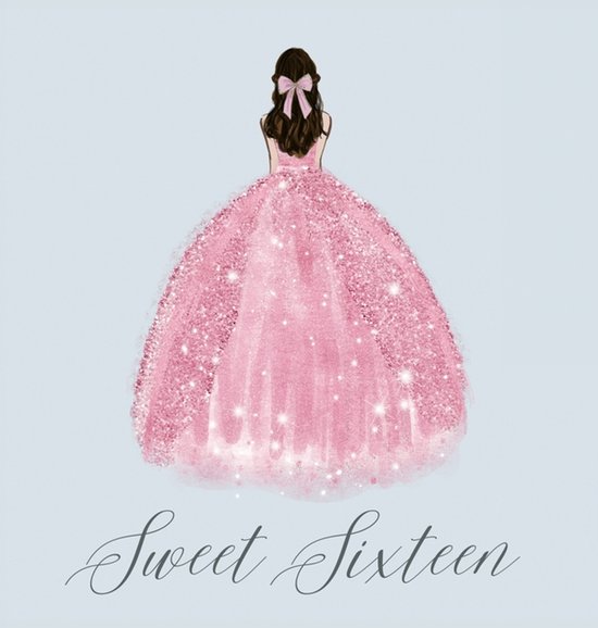 Sweet sixteen guest book, party Guest book, birthday party g ... - cover