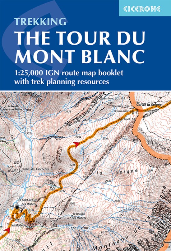 Tour Du Mont Blanc Map Booklet - cover