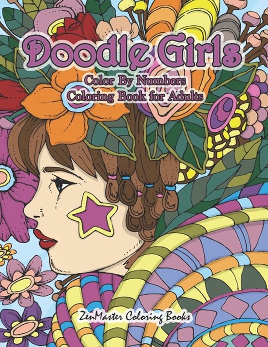 Adult Color by Number Coloring Books- Doodle Girls Color By  ... - cover