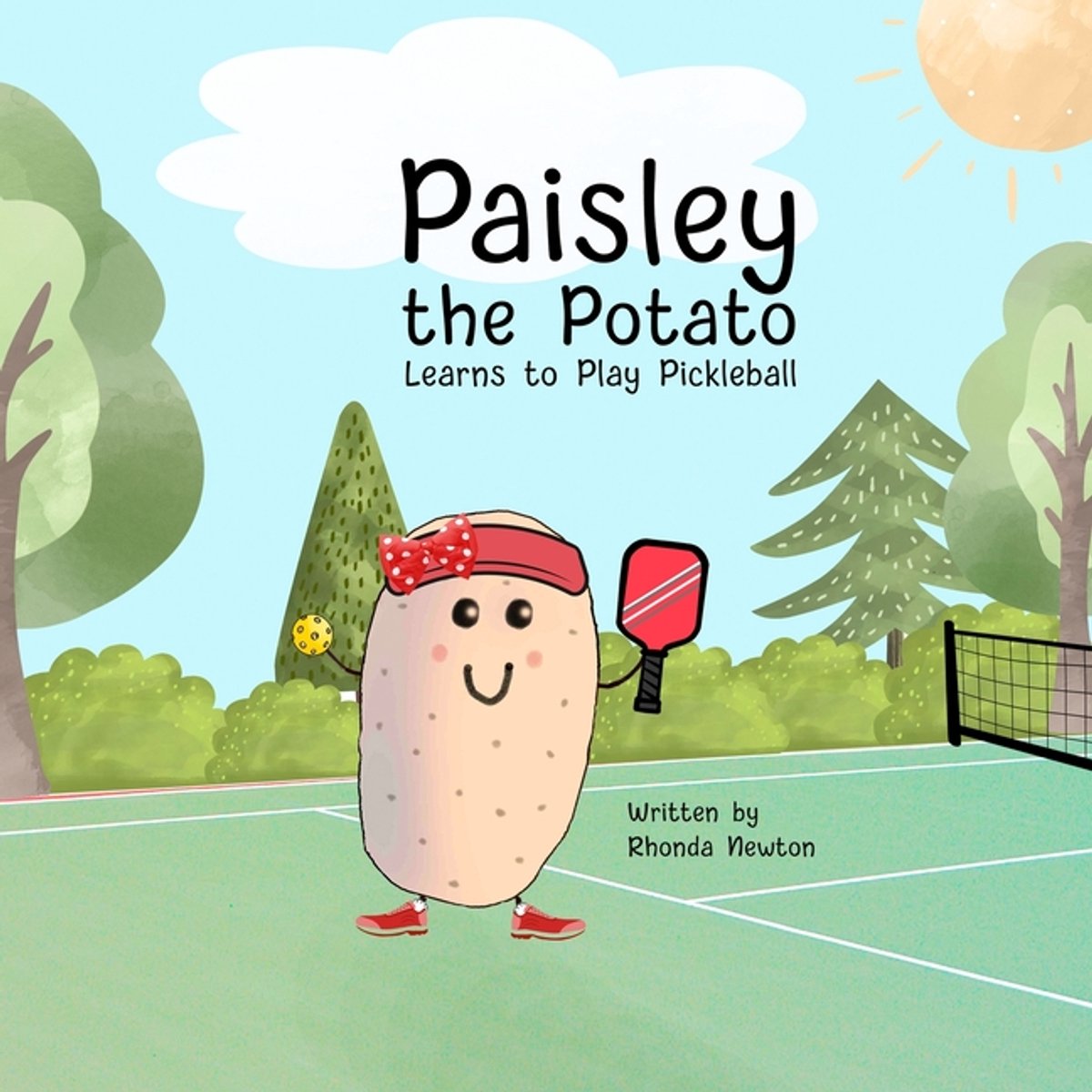 Paisley The Potato Learns To Play Pickleball van Rhonda Newton